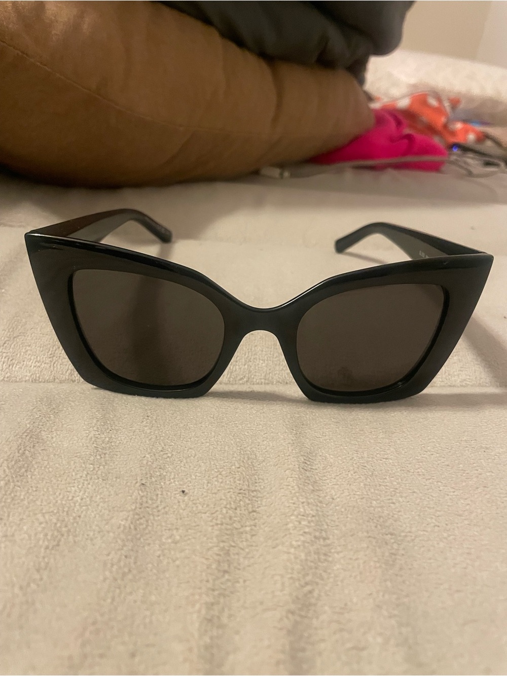 Saint Laurent Classic Black Cat-Eye Women's Sunglasses
